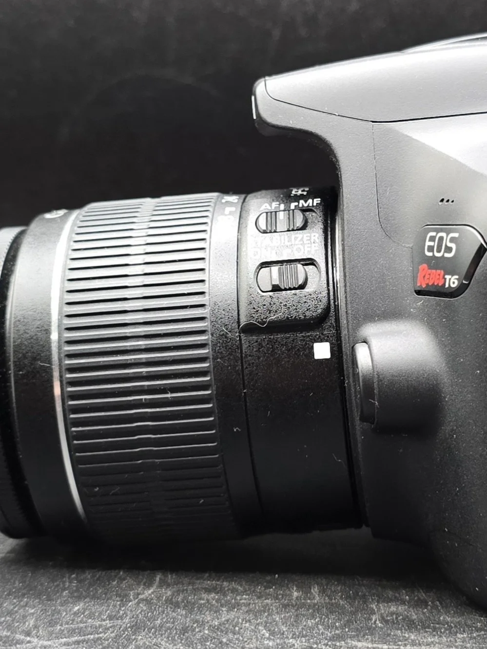 Canon EOS Rebel T6 Black DSLR Camera with 18-55mm Lens